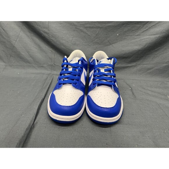Nike Boys Dunk Low (GS) Sneakers Leather White Hyper Royal Size 7 NEW NO BOX! - Picture 3 of 11